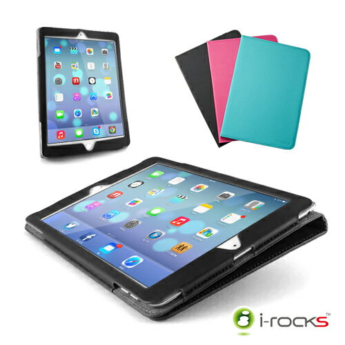 [展示品] i-Rocks C26 iPad Air2 專用皮革保護皮套(米色)  