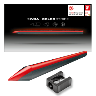 【德國LYRA】德國經典COLORSTRIPE彩色鉛筆8色(附削筆器)