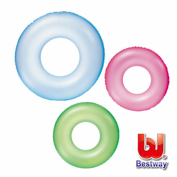 《Bestway》30吋晶瑩珠光充氣游泳圈/浮圈★隨機出貨(69-30603)