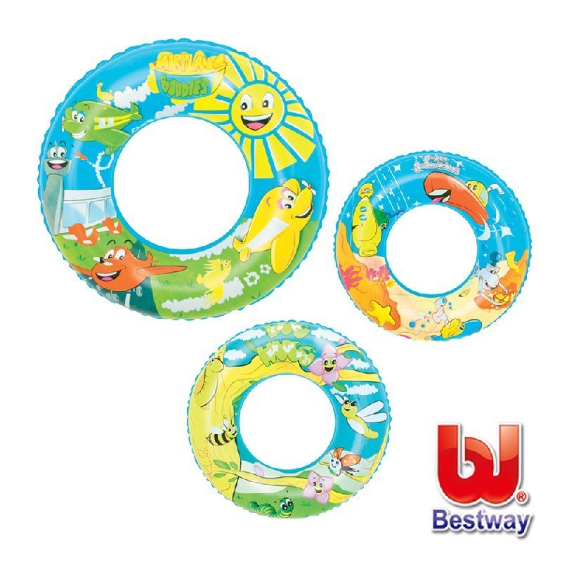 《Bestway》22吋設計家充氣泳圈(69-30559)-3款圖案隨機出貨