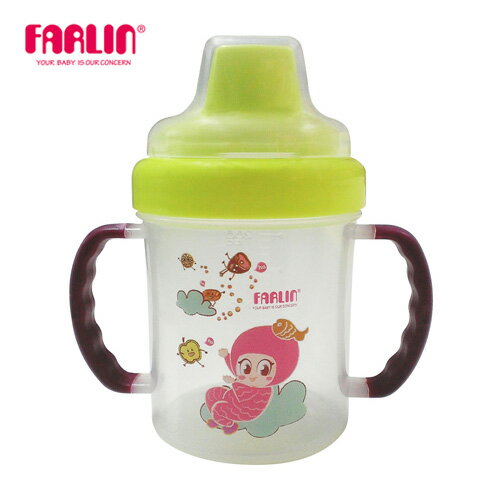 【Farlin】魔法鴨嘴學習水杯200ml - 紫色