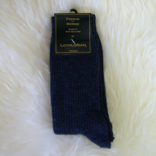 紐西蘭羊毛襪藍灰色(牛仔單寧)*柔暖超質感