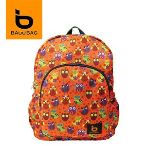 【微笑MIT】Feido/BAUUBAG-菲朵寶貝貓頭鷹後背包 B141031FA(橘)01900087-02042