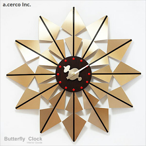 E&J【B19012】a.cerco Butterfly Clock 蝴蝶掛鐘 經典設計/北歐風/loft風