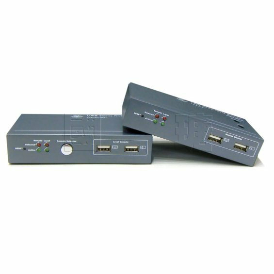 ＊╯新風尚潮流╭＊PANIO USB介面鍵盤/滑鼠+螢幕 KVM遠端電腦控制權延伸器-200米 台灣製 KE200U
