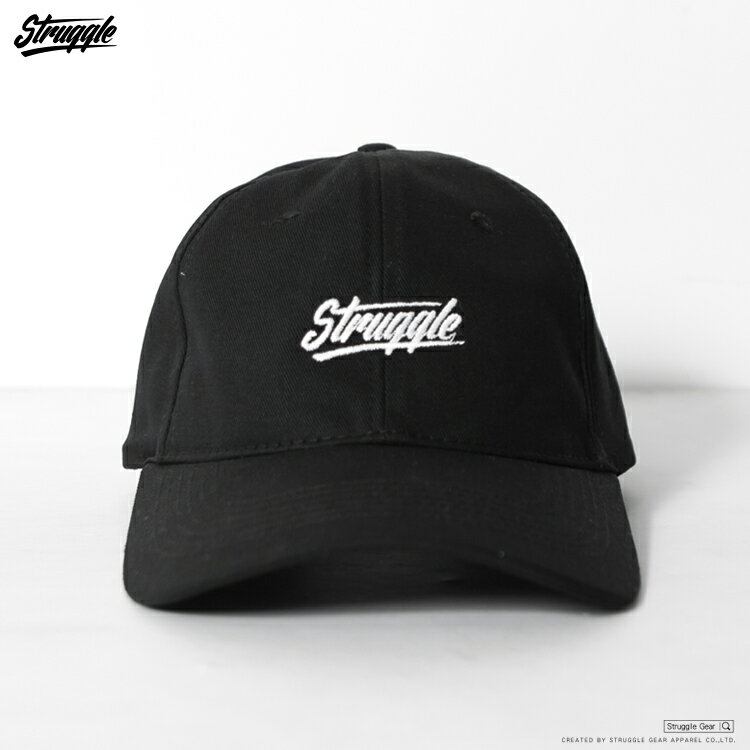【StruggleGear】刺繡Struggle復古老帽 「黑色」GF01