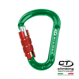 超輕水滴型鋁合金有鎖鉤環2C33900 Climbing Technology/城市綠洲(攀岩鉤環、義大利製造、鋁合金)