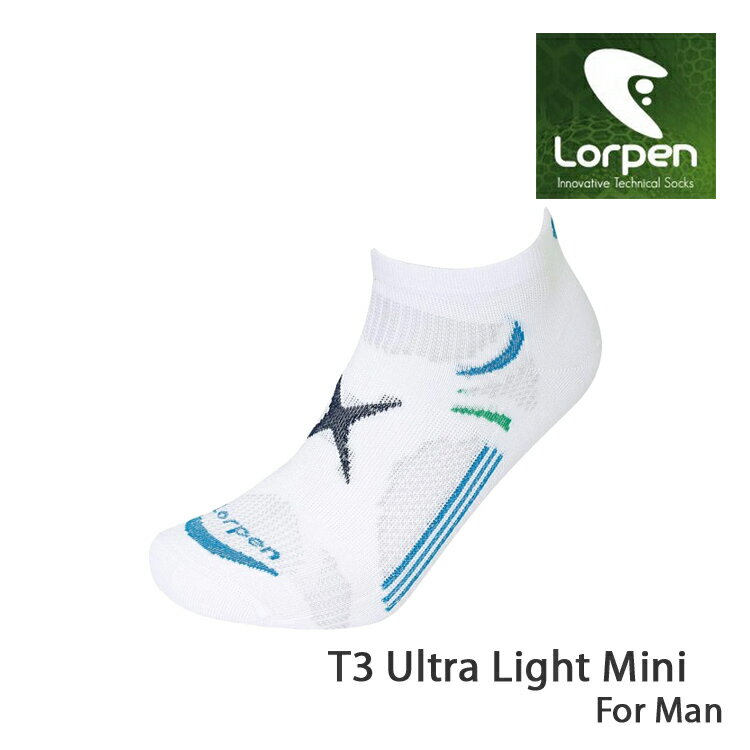 Lorpen T3 運動襪 M3USM/城市綠洲(吸濕排汗、快乾涼爽、柔軟舒適、萊卡、彈性耐用、西班牙)