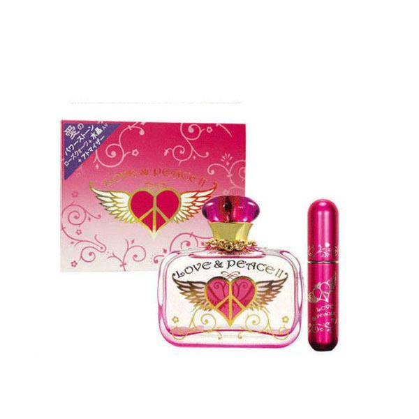 Love&Peace 天使魔法石 女性淡香精經典禮盒組 (淡香精50ml+ travalo香水攜帶瓶) 贈隨機針管《Belle倍莉小舖》