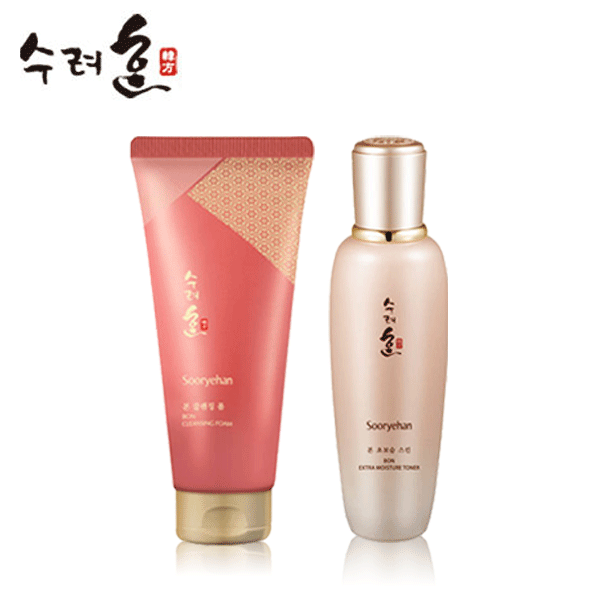 【保養特惠組】LG 秀麗韓SOORYEHAN 西施潤本 超潤精萃組合(乳液130ml+潔面乳160ml)《Belle倍莉小舖》