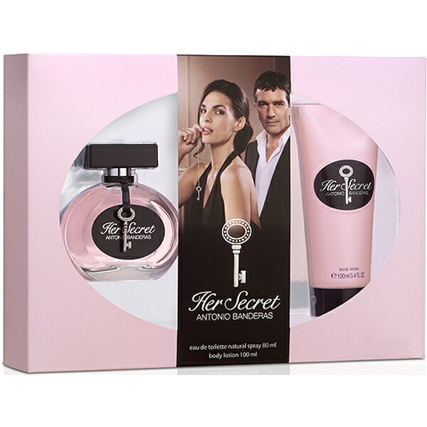 Antonio BanderasHer Secret 她的秘密限定禮盒(淡香水80ml+沐浴100ml)《Belle倍莉小舖》