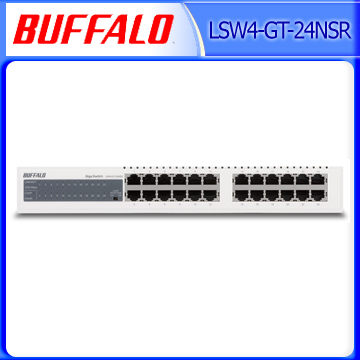 Buffalo 巴比祿 LSW4-GT-24NSR 24埠10M/100M/1000M 交換器 [天天3C]