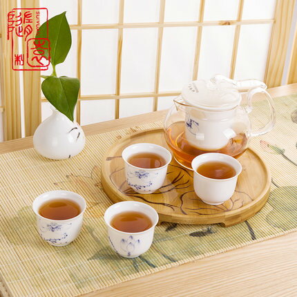 伝統茶 日式茶道迷你小茶盤 竹制圓形茶盤茶具세트套裝配件十天預購+現貨