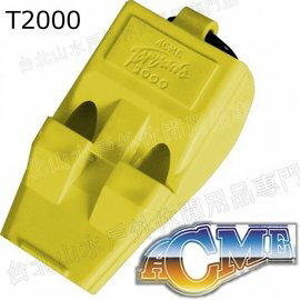 [ ACME ] 六孔颶風笛/救難哨/哨子 高低雙頻125dB 英國製 奧運/世足/救生/登山救援指定 T2000 S.O.L.A.S. 金黃 - 限時優惠好康折扣