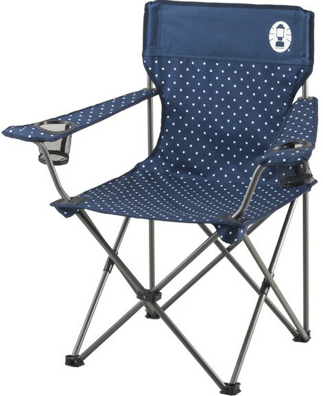[ Coleman ] 圓點渡假椅/折椅/露營折疊椅 CM-26736 藍