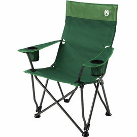 [ Coleman ] 綠色 高背舒壓椅 休閒摺椅/露營摺疊椅 CM-0503J