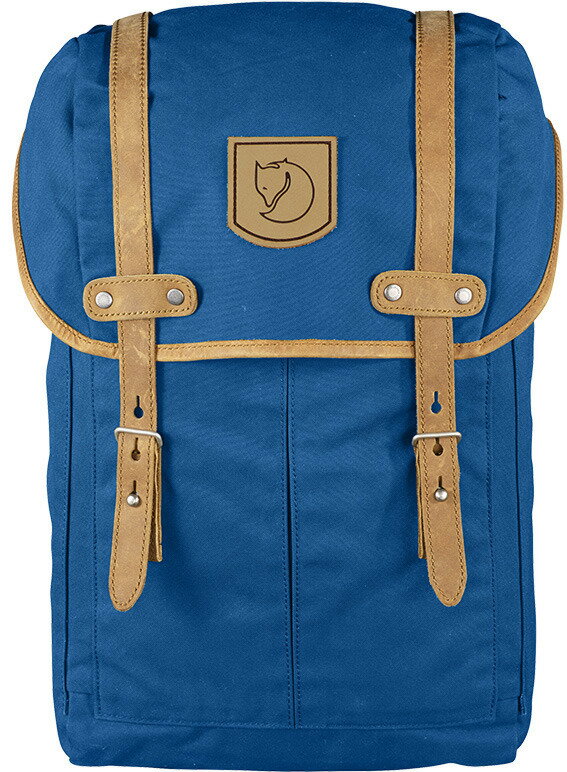 Fjallraven 瑞典北極狐 Rucksack No.21 S Numbers系列皮革經典復古背包G1000 24204 539 湖水藍