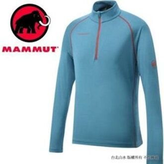 Mammut 長毛象 排汗衣/快乾/登山運動/長袖排汗衣 Comfort light 男款 1041-08560-5713 太平洋藍/台北山水 - 限時優惠好康折扣