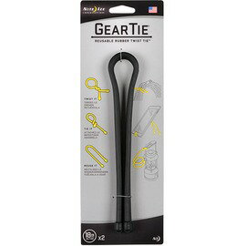 [ NITE IZE ] GT18-2PK-01 黑色 Gear Tie 18吋 美國 多功能奇帶/橡膠繩束線帶/綑帶/收納線 (一卡二入)  