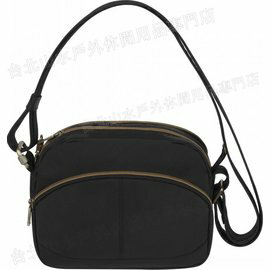 TRAVELON 防盜側背包/旅遊防盜肩包/防盜鋼網/防搶/出國旅遊 TL-42850 黑 旅行用品/台北山水