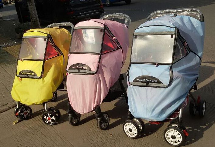 購GO購-團購網 新款韓國 MARYCOHR 嬰兒推車車罩 防風防雨防紫外線 推車型 傘車款