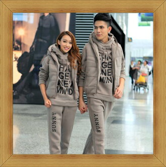 運動服套裝含運動服 運動褲-韓版秋冬時尚修身男女長袖休閒服(單套價)動服6色51c1【韓國進口】【米蘭精品】