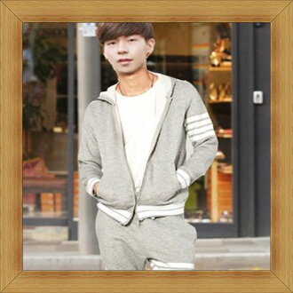 運動服套裝 男休閒服-潮流時尚舒適戶外長袖男運動服3色52b8【韓國進口】【米蘭精品】