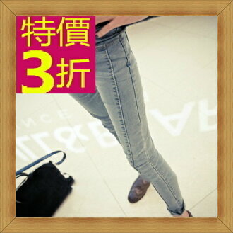 牛仔褲 單寧長褲-潮流顯瘦時尚女休閒褲子1色53aa10【韓國進口】【米蘭精品】