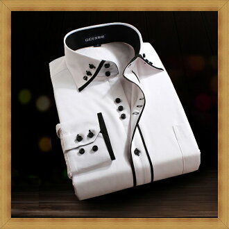 長袖襯衫 純棉上衣-正韓修身休閒男裝24色53c4【日本進口】【米蘭精品】