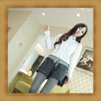 長袖襯衫 OL制服-正韓修身顯瘦休閒女上衣2色53d9【韓國進口】【米蘭精品】