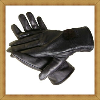 觸控手套 女配件-秋冬保暖防寒時尚真兔毛球女手套53m21【義大利進口】【米蘭精品】