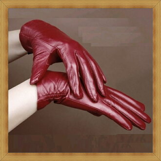 女手套 保暖配件-秋冬防寒時尚女皮革手套2色53m27【義大利進口】【米蘭精品】