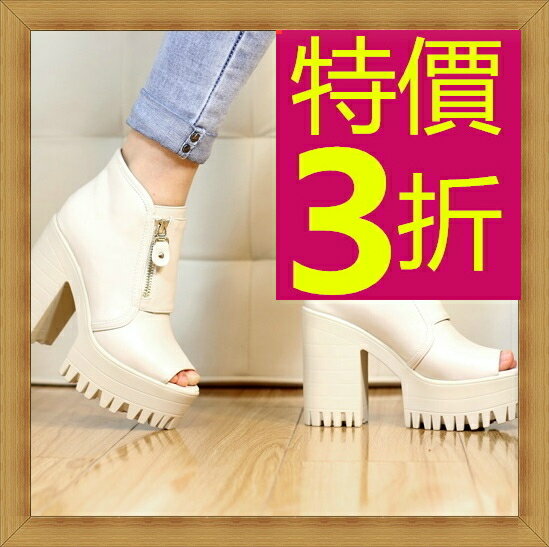 厚底短靴 女鞋子-亮麗流行時尚皮革女靴子4色53n35【韓國進口】【米蘭精品】