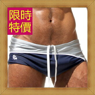 泳褲 男平口褲-夏季游泳運動型流線設計男四角褲4色56d8【美國進口】【米蘭精品】
