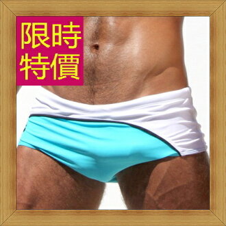 泳褲 男平口褲-夏季游泳運動型流線設計男四角褲4色56d8【美國進口】【米蘭精品】