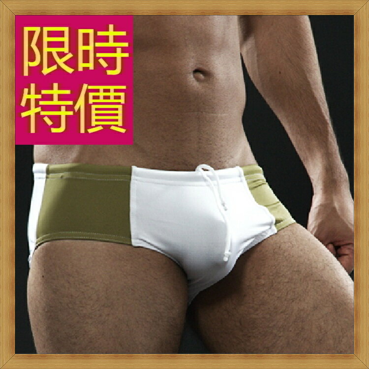 泳褲 男平口褲-夏季游泳運動型流線設計男四角褲4色56d89【美國進口】【米蘭精品】