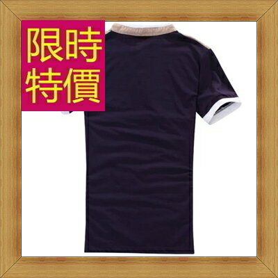 POLO衫 純棉男T恤-修身流行休閒短袖男上衣2色57p25【美國進口】【米蘭精品】 2