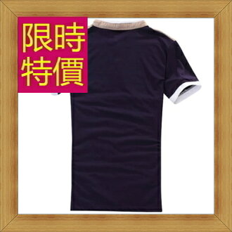 POLO衫 純棉男T恤-修身流行休閒短袖男上衣2色57p25【美國進口】【米蘭精品】 2