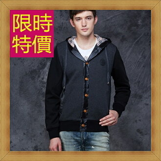 連帽外套 男外套-日系潮流休閒男運動服2色58m54【日本進口】【米蘭精品】