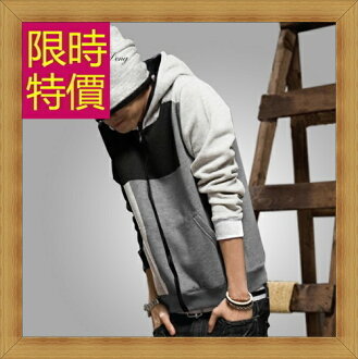 連帽外套 男外套-日系潮流休閒男運動服1色58m60【日本進口】【米蘭精品】