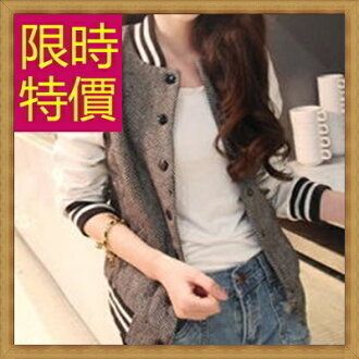 棒球外套 女夾克-美式休閒秋冬保暖運動女外套1色59h125【美國進口】【米蘭精品】