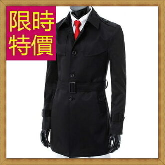 風衣外套 長版大衣-正韓保暖修身男外套5色59r35【韓國進口】【米蘭精品】