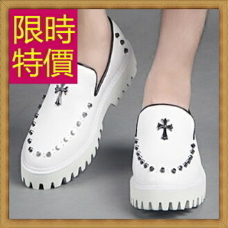 厚底鞋 男休閒鞋-正韓復古英倫增高男鬆糕鞋子2色59s28【韓國進口】【米蘭精品】