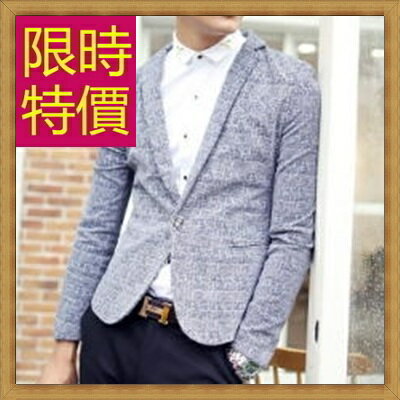 西裝外套 男西服(單外套)-韓版修身商務男外套59t23【韓國進口】【米蘭精品】