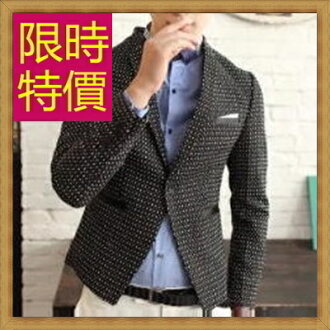 西裝外套 男西服(單外套)-韓版修身商務男外套59t48【韓國進口】【米蘭精品】
