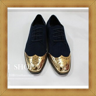 牛津鞋 男皮鞋-時尚經典英倫雕花金屬鐵頭男休閒鞋3色9e6【義大利進口】【米蘭精品】