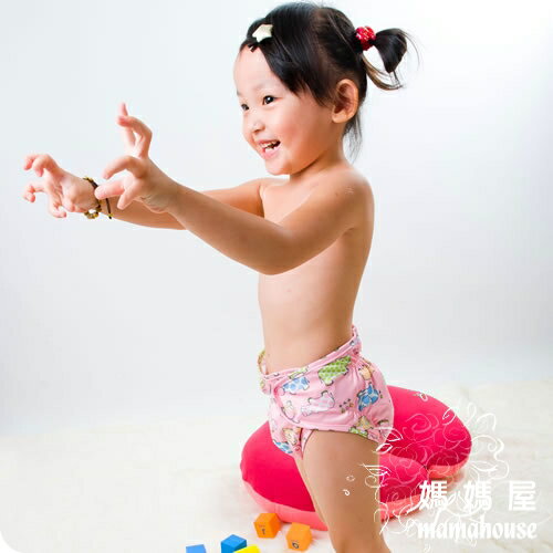 《樂樂環保布尿布兜．釦子款．單一尺寸尿褲兜．J015小河馬》台灣製．NB~XL.從小穿到大