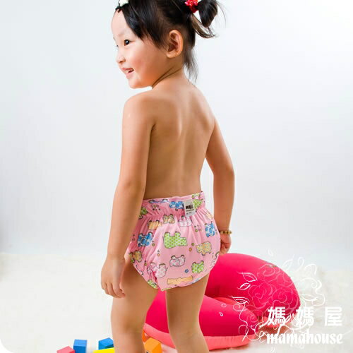 《樂樂環保布尿布兜．魔鬼沾．單一尺寸尿褲兜．J015小河馬》台灣製．NB~XL.從小穿到大