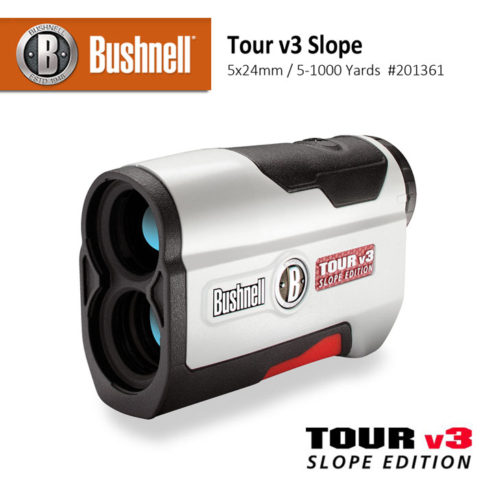 【美國 Bushnell 倍視能】Tour v3 Slope 5x24mm 雷射測距望遠鏡-坡度版 #201361 (公司貨)