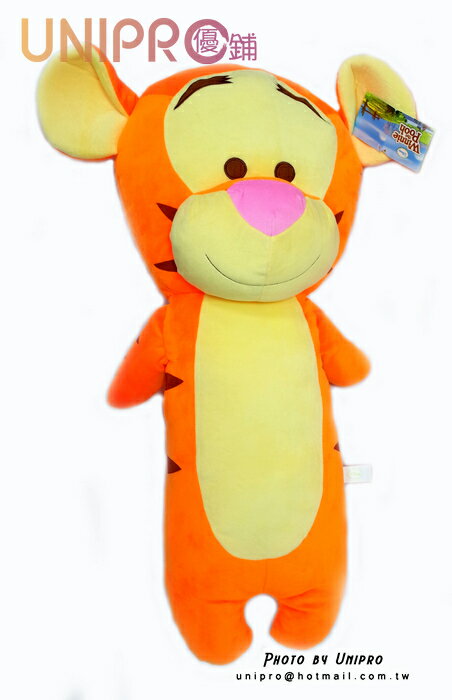 【UNIPRO】迪士尼 Pooh 小熊維尼 的朋友 跳跳虎 Tigger 造型長枕 午安枕 抱枕